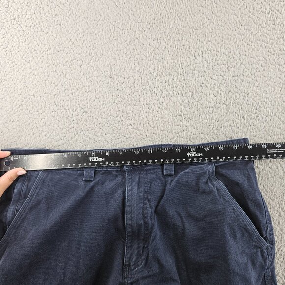 Duluth Flex Fire Hose Pants Mens 36x32 Blue Relaxed Fit Utility Workwear Cotton - Picture 7 of 16